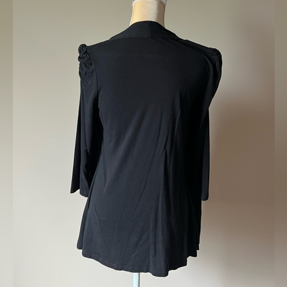 INC sequined tube top front with sewn 3/4 sleeved jacket - Picture 2 of 6